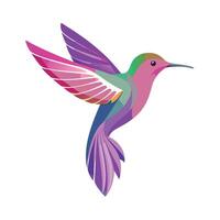 Colorful Bird Gradient Logotype Illustration vector
