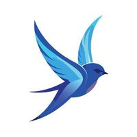Colorful Bird Gradient Logotype Illustration vector