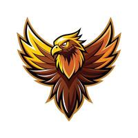 Colorful Bird Gradient Logotype Illustration vector