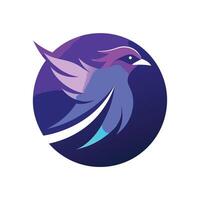 Colorful Bird Gradient Logotype Illustration vector
