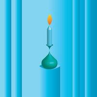 a minimal background with Candle vector