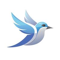 Colorful Bird Gradient Logotype Illustration vector