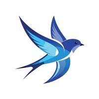 Colorful Bird Gradient Logotype Illustration vector