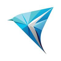 Colorful Bird Gradient Logotype Illustration vector