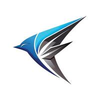 Colorful Bird Gradient Logotype Illustration vector