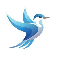 Colorful Bird Gradient Logotype Illustration vector