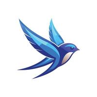 Colorful Bird Gradient Logotype Illustration vector