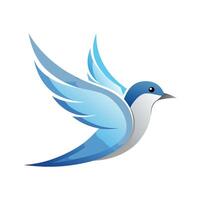 Colorful Bird Gradient Logotype Illustration vector