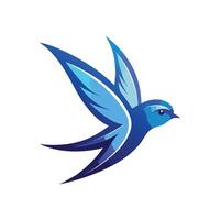 Colorful Bird Gradient Logotype Illustration vector