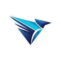 Colorful Bird Gradient Logotype Illustration vector