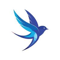 Colorful Bird Gradient Logotype Illustration vector