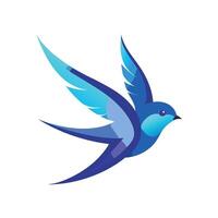 Colorful Bird Gradient Logotype Illustration vector