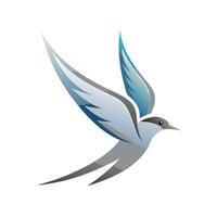 Colorful Bird Gradient Logotype Illustration vector