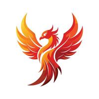 Colorful Bird Gradient Logotype Illustration vector