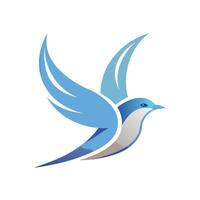 Colorful Bird Gradient Logotype Illustration vector