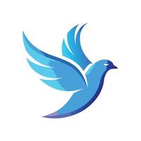 Colorful Bird Gradient Logotype Illustration vector