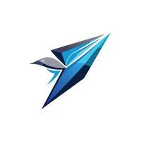 Colorful Bird Gradient Logotype Illustration vector