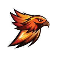 Colorful Bird Gradient Logotype Illustration vector