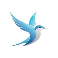 Colorful Bird Gradient Logotype Illustration vector