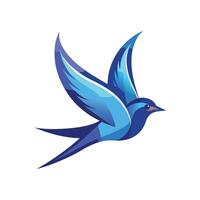 Colorful Bird Gradient Logotype Illustration vector