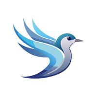 Colorful Bird Gradient Logotype Illustration vector