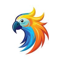 Colorful Bird Gradient Logotype Illustration vector