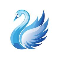 Colorful Bird Gradient Logotype Illustration vector