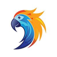 Colorful Bird Gradient Logotype Illustration vector