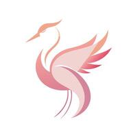 Colorful Bird Gradient Logotype Illustration vector