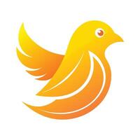 Colorful Bird Gradient Logotype Illustration vector
