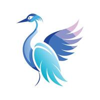 Colorful Bird Gradient Logotype Illustration vector