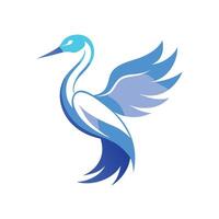 Colorful Bird Gradient Logotype Illustration vector