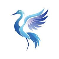 Colorful Bird Gradient Logotype Illustration vector