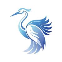 Colorful Bird Gradient Logotype Illustration vector