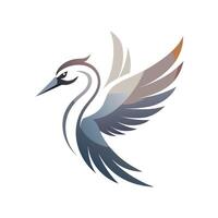 Colorful Bird Gradient Logotype Illustration vector