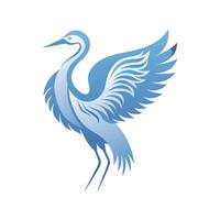 Colorful Bird Gradient Logotype Illustration vector