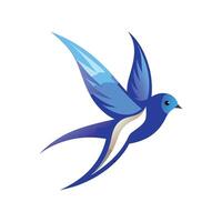 Colorful Bird Gradient Logotype Illustration vector