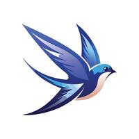 Colorful Bird Gradient Logotype Illustration vector