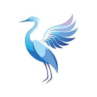 Colorful Bird Gradient Logotype Illustration vector