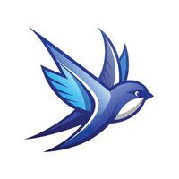 Colorful Bird Gradient Logotype Illustration vector