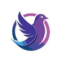 Colorful Bird Gradient Logotype Illustration vector