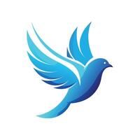 Colorful Bird Gradient Logotype Illustration vector