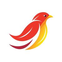 Colorful Bird Gradient Logotype Illustration vector