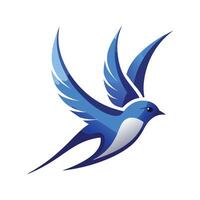 Colorful Bird Gradient Logotype Illustration vector