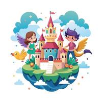 Kids moments illustration concept vector