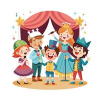 Kids moments illustration concept vector