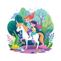 Kids moments illustration concept vector