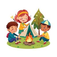Kids moments illustration concept vector