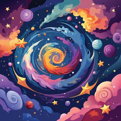 Watercolor Textured Background Illustration