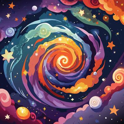 Watercolor Textured Background Illustration